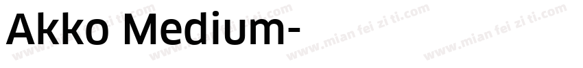 Akko Medium字体转换